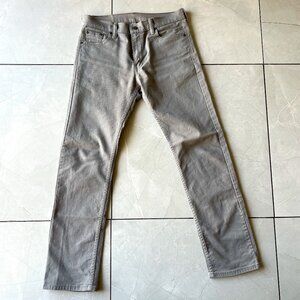 Levi's Men's 513 Slim Straight 30x32 Light Gray Pants